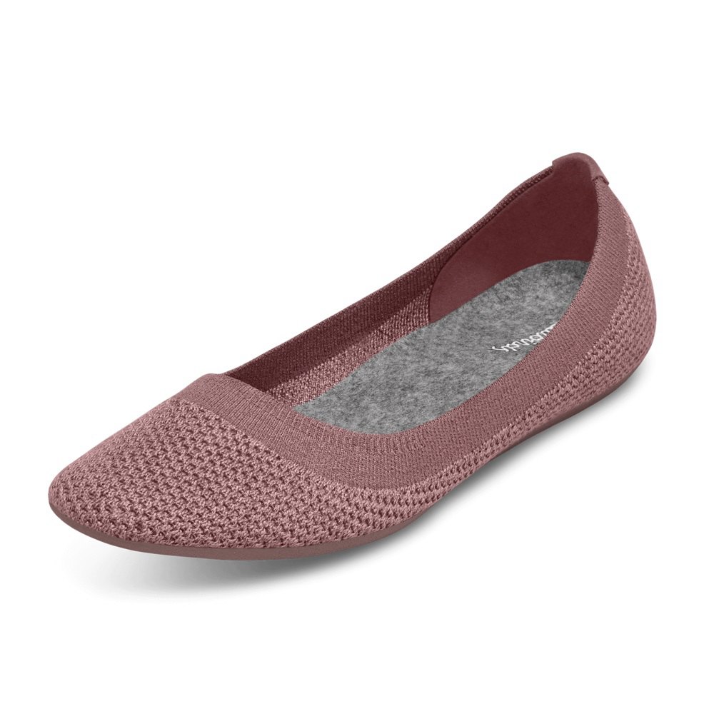 Allbirds Women's Flats Pink - Tree Breezers - 04728VAXP